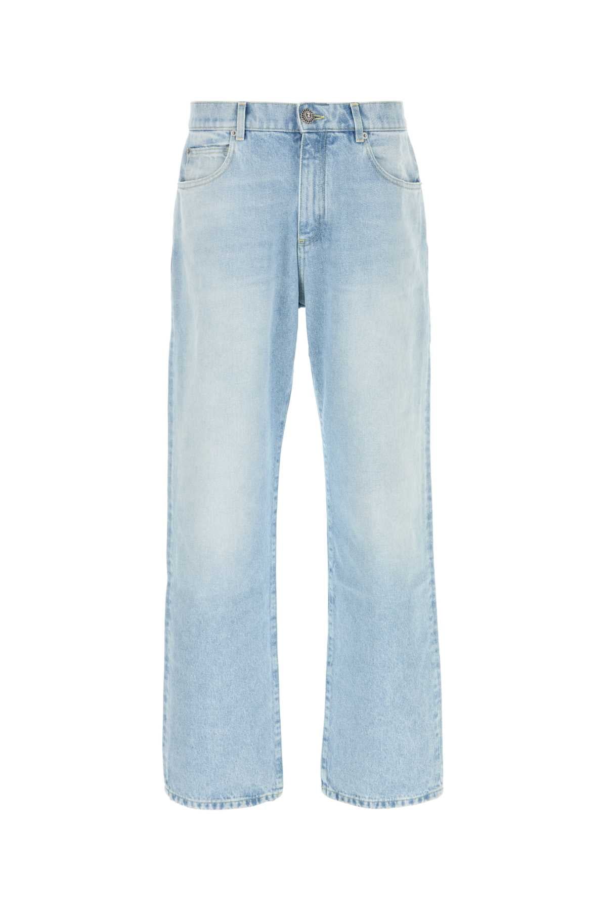 BALMAIN Wide-Leg Denim Jeans for Men