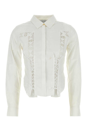 MARINE SERRE Effortless Chic White Cotton Shirt