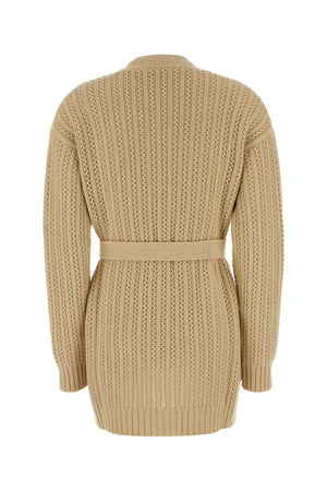 MAX MARA Chic Beige Wool Blend Cardigan