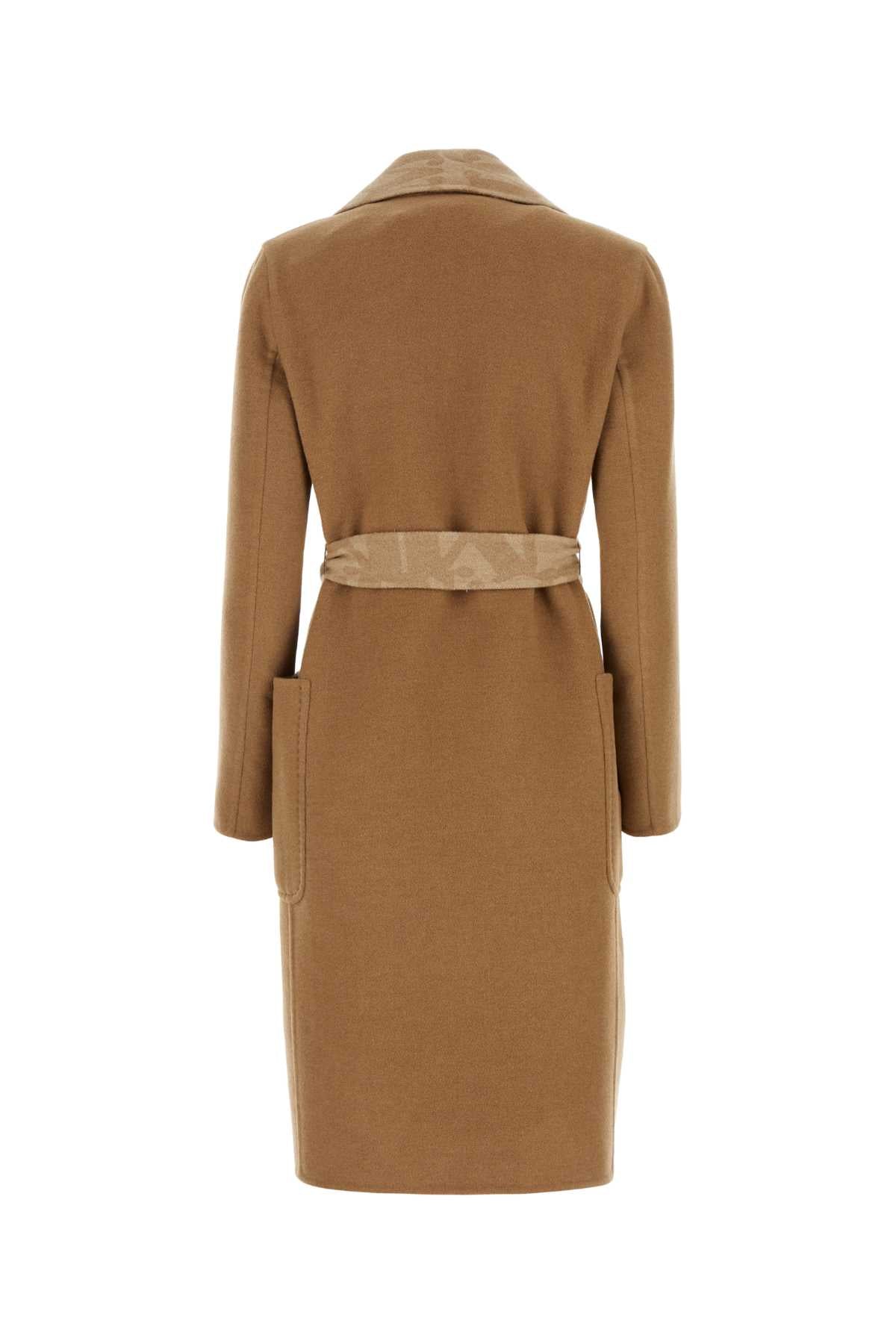 MAX MARA Elegant Camel Wool Suit Jacket for Women