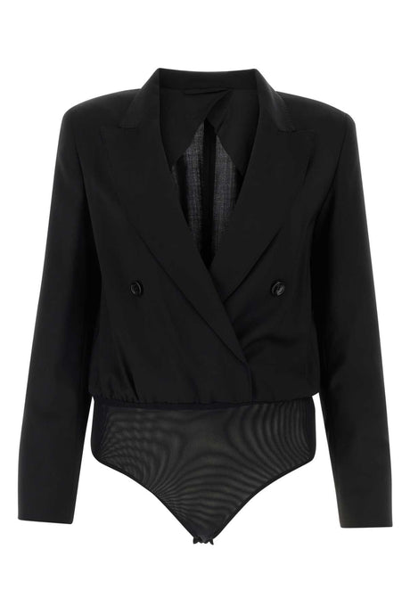 MAX MARA Sophisticated Wool Mirra Bodysuit - Black