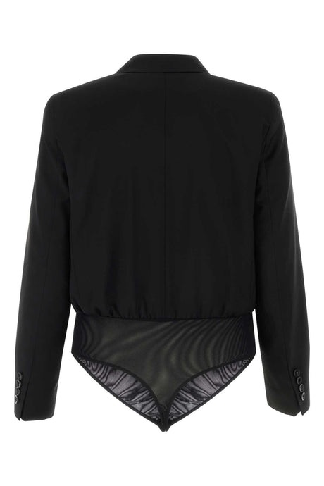 MAX MARA Sophisticated Wool Mirra Bodysuit - Black