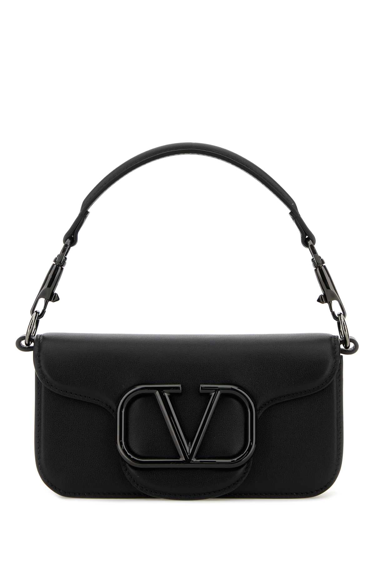 VALENTINO GARAVANI Mini Black Leather Clutch Bag