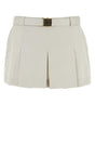 MIU MIU Beige Women's Mini Gabardine Skirt