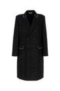 VALENTINO GARAVANI Melange Black Wool Blend Jacket for Men