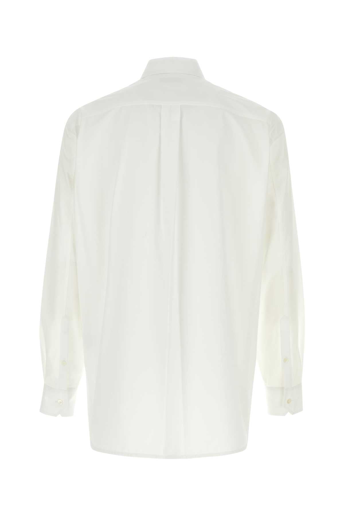 VALENTINO GARAVANI Essential White Poplin Shirt for Men