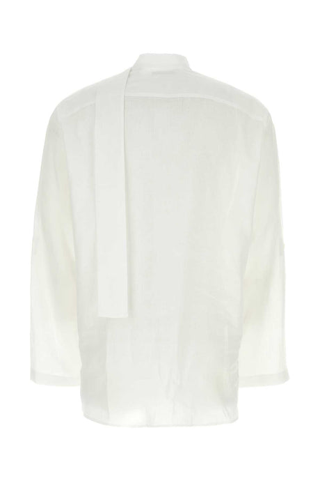 VALENTINO GARAVANI Elegant White Linen Shirt for Men