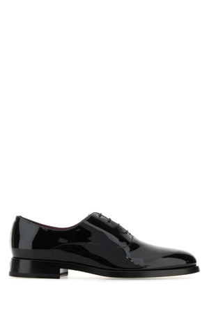 VALENTINO GARAVANI Stylish Black Leather Lace-Up Shoes for Men