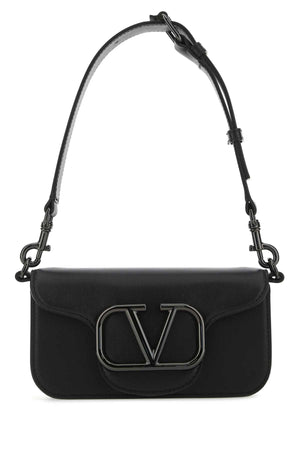 VALENTINO GARAVANI Mini Black Leather Shoulder Handbag