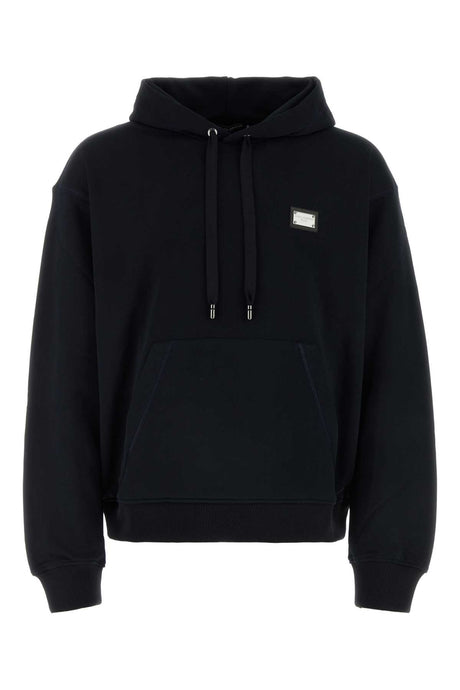 DOLCE & GABBANA Classic Black Cotton Sweatshirt for Men