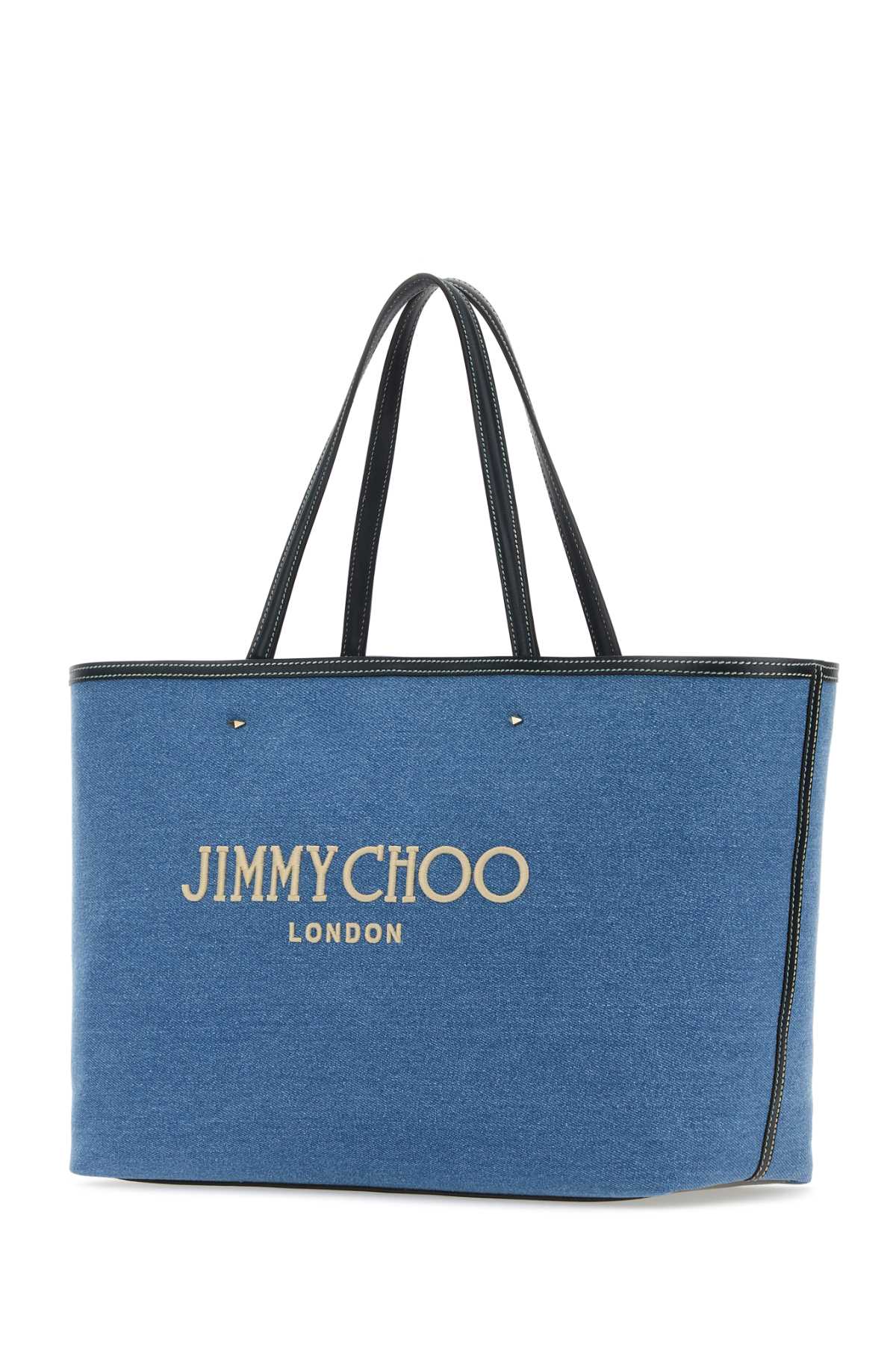 JIMMY CHOO Denim Marli/S Shopping Handbag - 38 cm x 30 cm x 12 cm