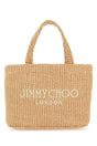 JIMMY CHOO Beige Raffia Mini Beach Handbag