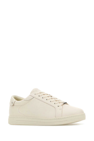 JIMMY CHOO Luxe Leather Sneakers for Men - Size Rome/M