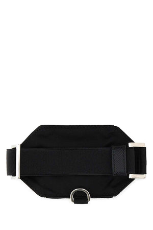 PRADA Mini Black Nylon Cuff Key Ring