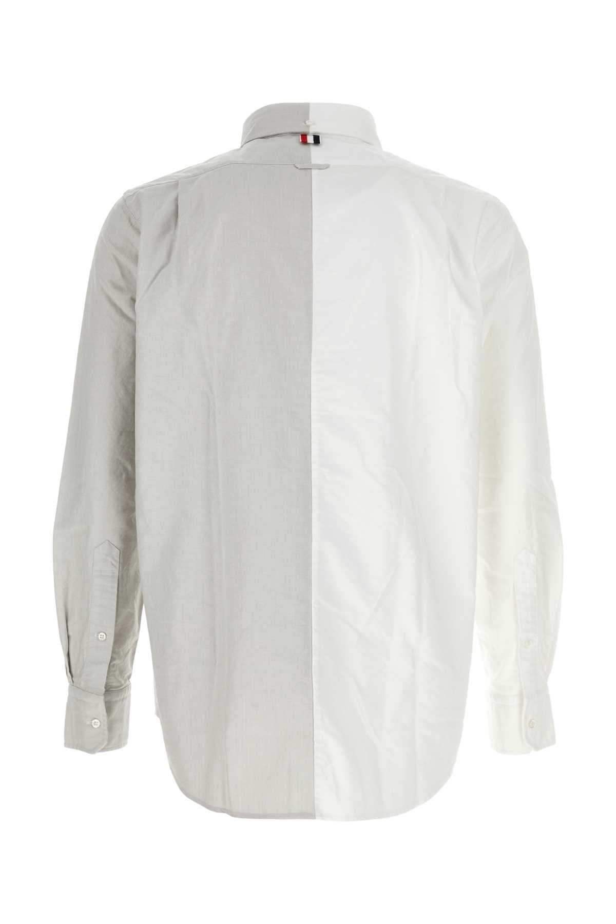 THOM BROWNE Two-tone Oxford Shirt for Men - 24W Collection