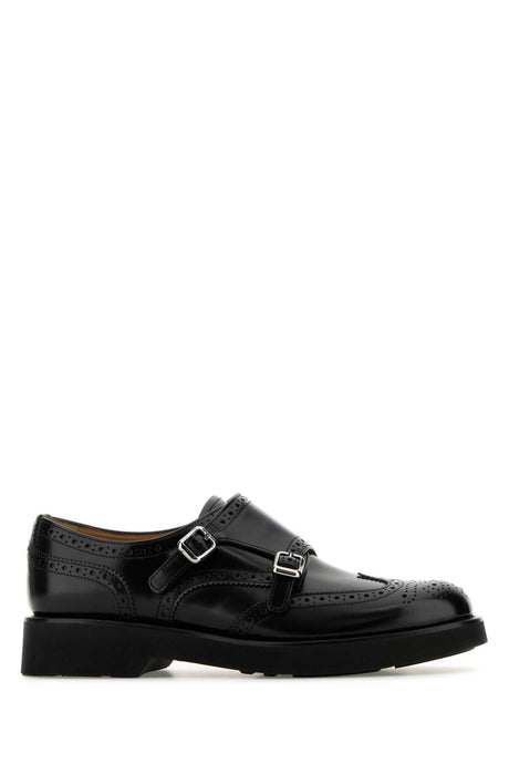 CHURCH'S Luxe Leather Monk Strap Shoes for Women