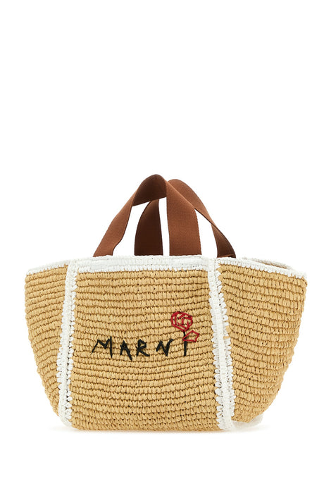 MARNI Raffia Shopping Handbag - Spacious 37cm x 23cm Design