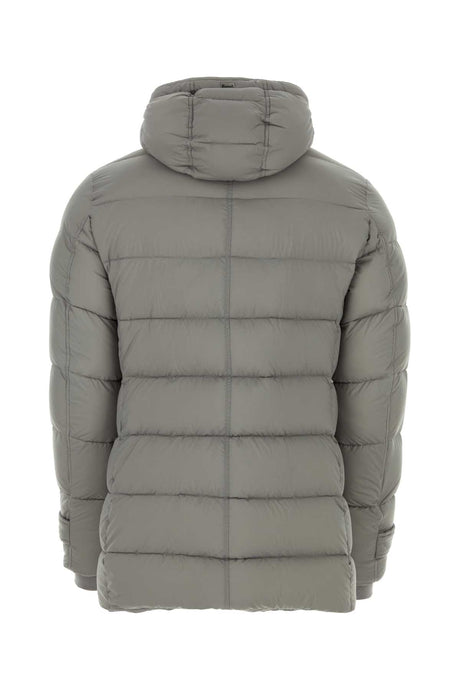 HERNO Stylish Grey Nylon Down Jacket for Men