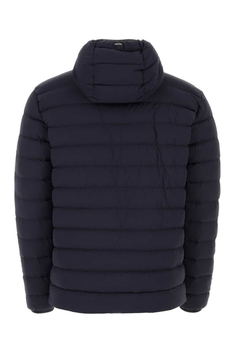 HERNO Men's Navy Stretch Nylon Down Jacket