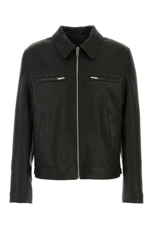 GIVENCHY Classic Black Leather Jacket for Men