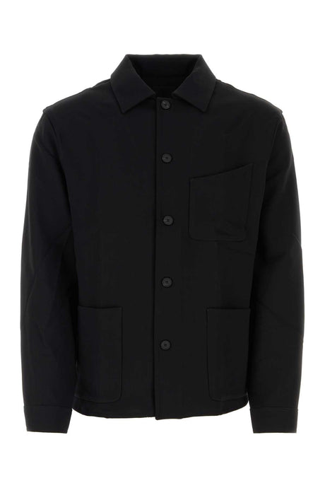 GIVENCHY Classic Black Wool Blend Shirt for Men