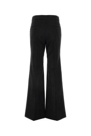 GIVENCHY Sophisticated Black Wool Blend Flared Leg Pant