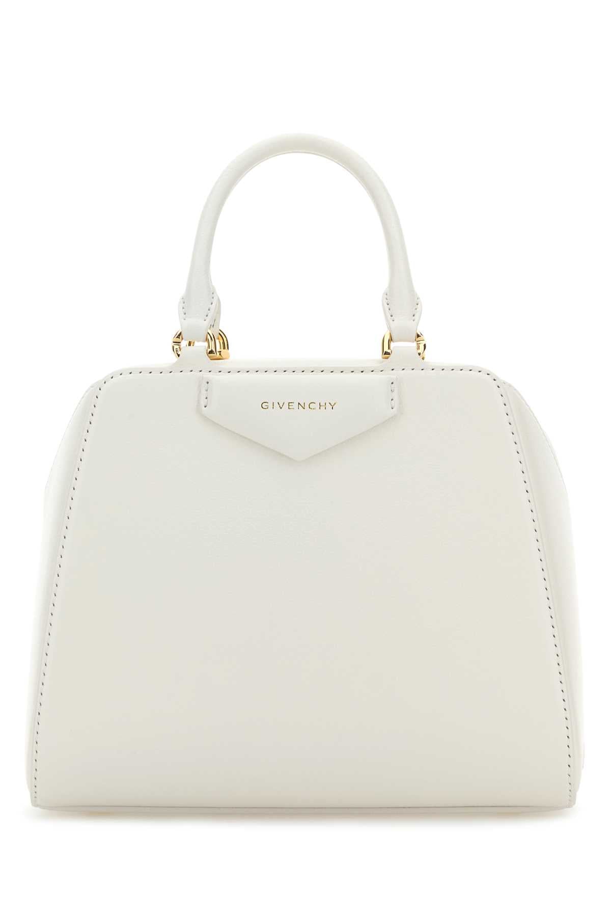 GIVENCHY Mini Cube Handbag - Ivory Leather