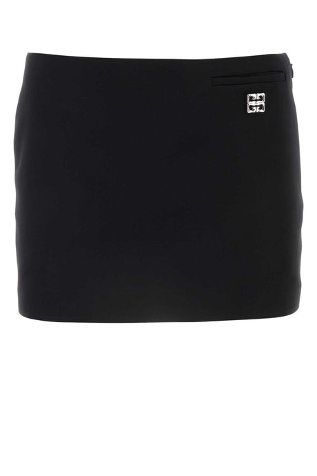 GIVENCHY Black Grain Mini Skirt