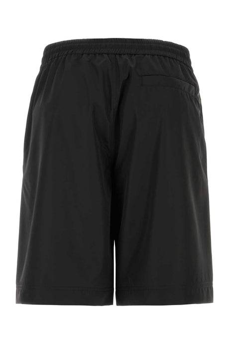 GIVENCHY Stylish Black Recycled Polyester Bermuda Shorts for Men