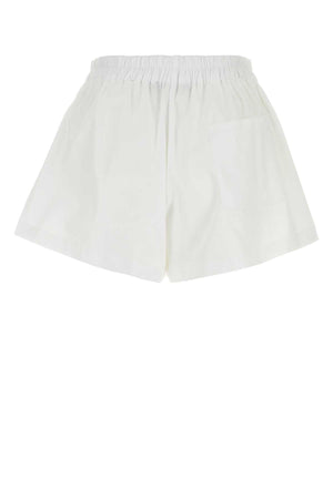 VERSACE Chic White Cotton Mini Shorts for Women