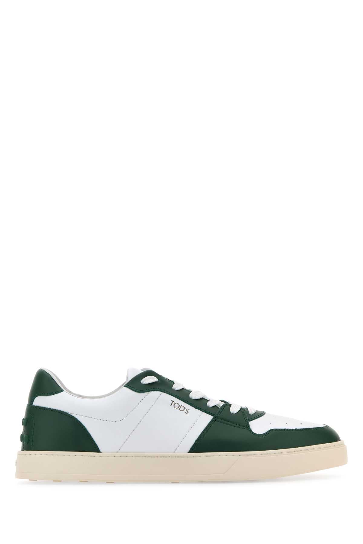 TOD'S Two-Tone Leather Sneakers for Men