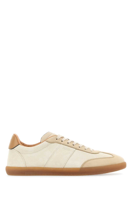 TOD'S Ivory Suede Sneakers for Men