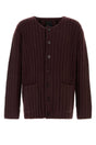 GIVENCHY Burgundy Cashmere Cardigan for Men