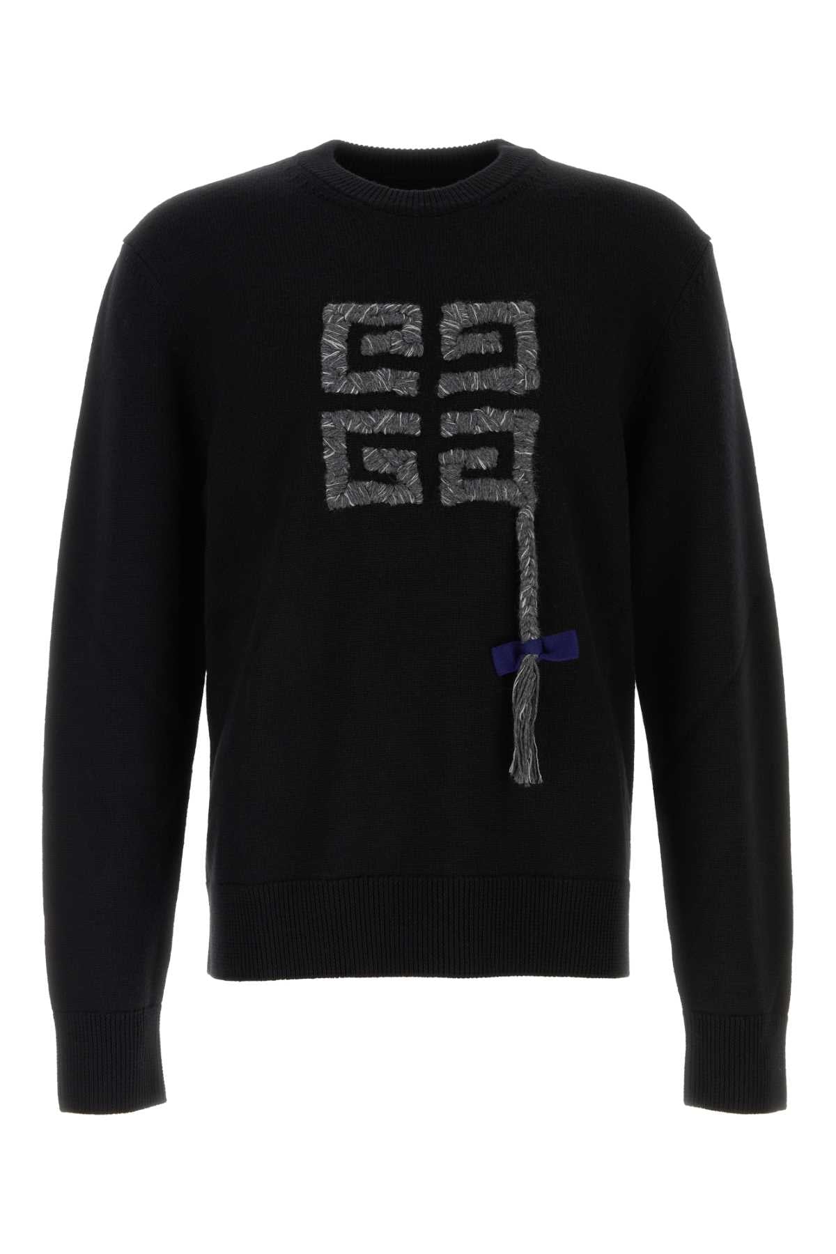 GIVENCHY Classic Black Wool Sweater for Men