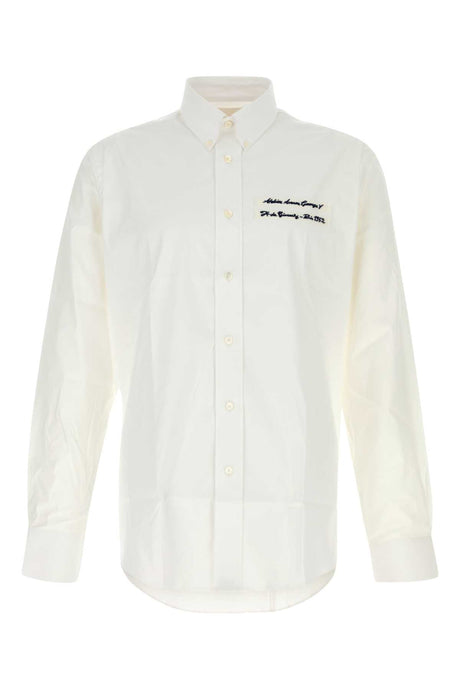 GIVENCHY Classic Fit White Poplin Shirt for Men