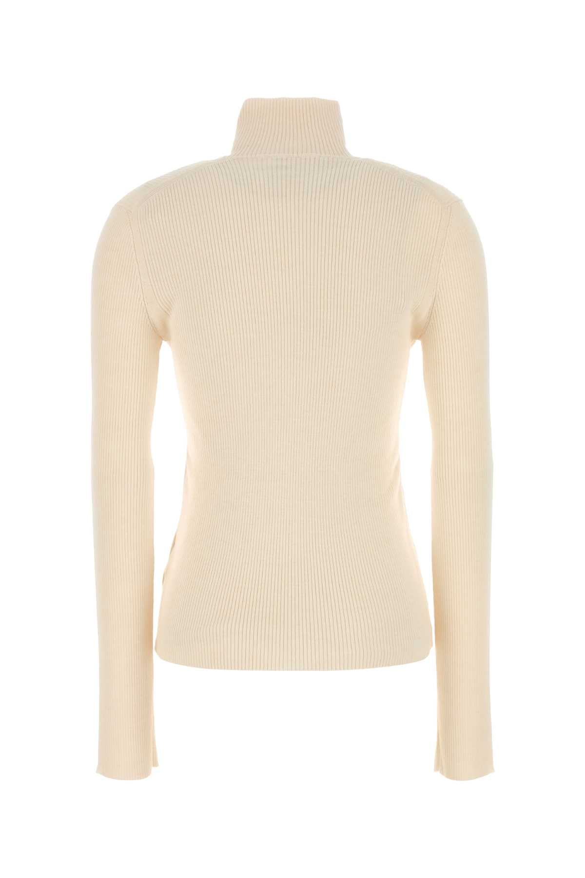 JIL SANDER Ivory Wool Blend Cardigan for Women