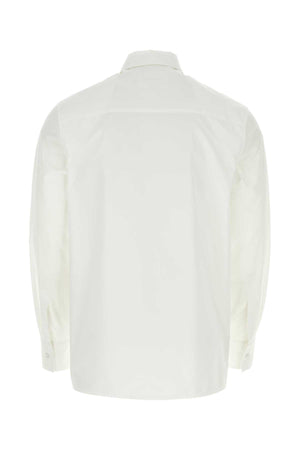 JIL SANDER Classic White Poplin Shirt for Men