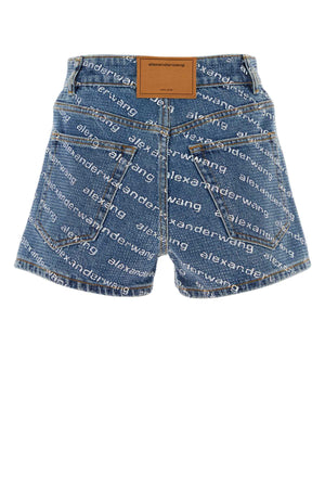 ALEXANDER WANG Printed Denim Shorts for Women