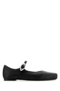 ALEXANDER WANG Chic Black Leather Mary Jane Billie Ballerinas