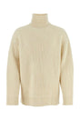 JIL SANDER Essential Ivory Wool Sweater for Men