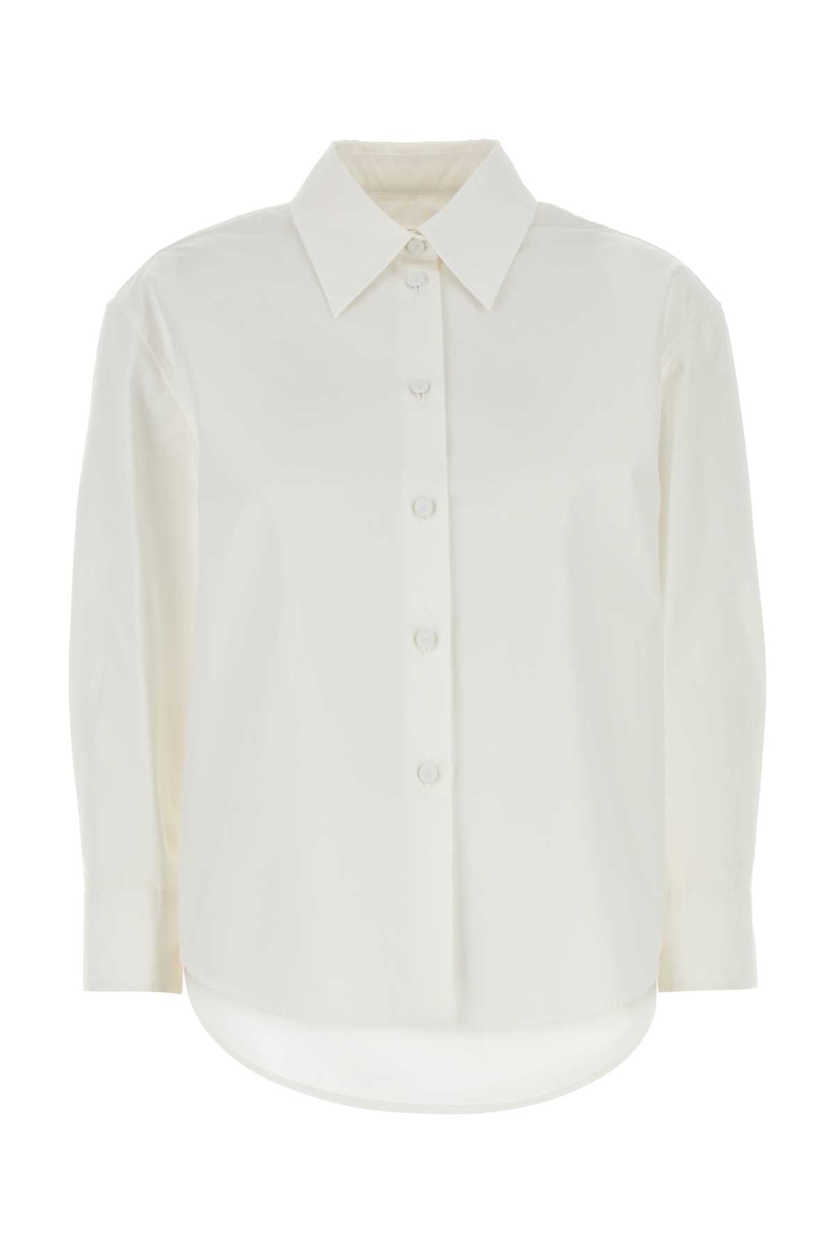 JIL SANDER Elegant White Poplin Shirt for Women - Perfect for Every Occasion