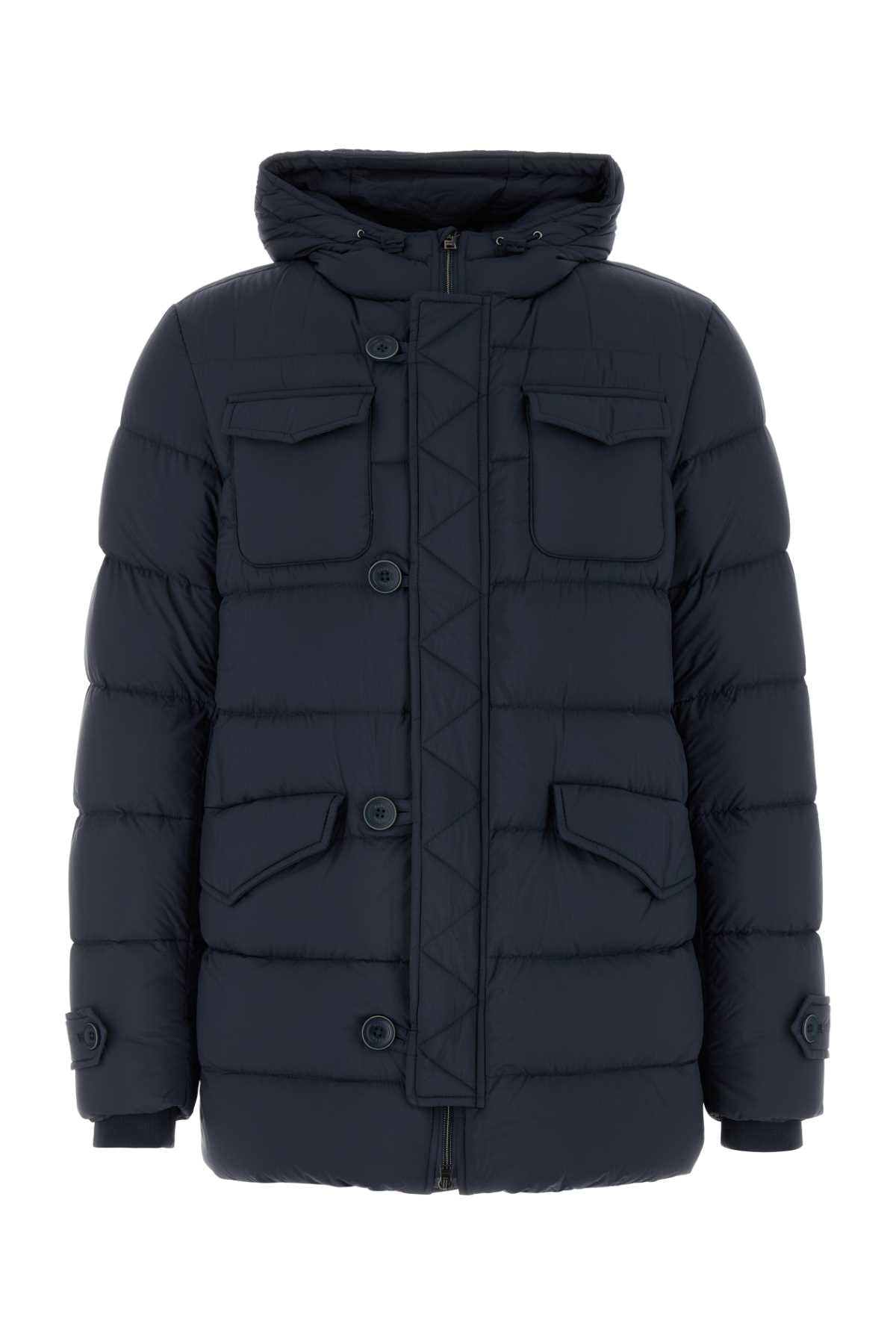 HERNO Navy Blue Down Jacket for Men