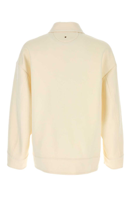 VALENTINO GARAVANI Ivory Wool Blend Shirt for Men - 24W