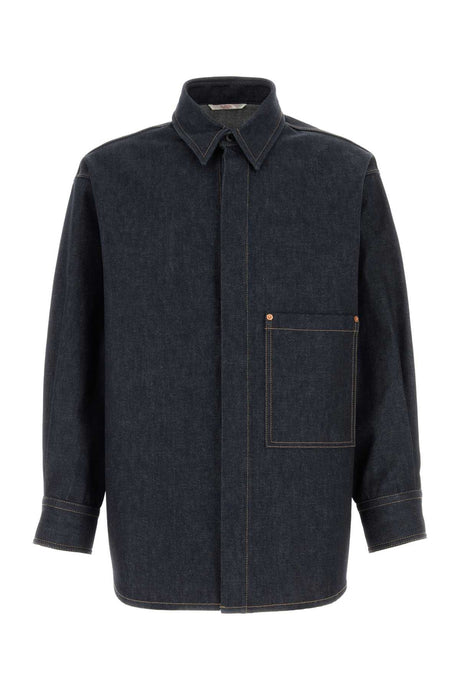 VALENTINO GARAVANI Oversized Denim Shirt for Men