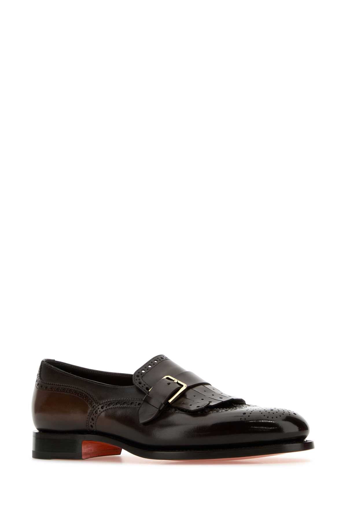 SANTONI Premium Leather Loafers for Men