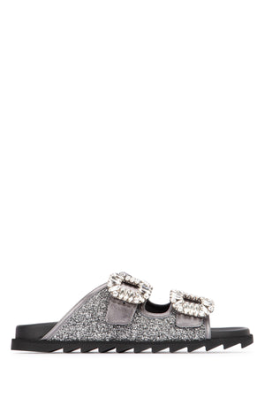 ROGER VIVIER Glamorous Strass Flat Loafers