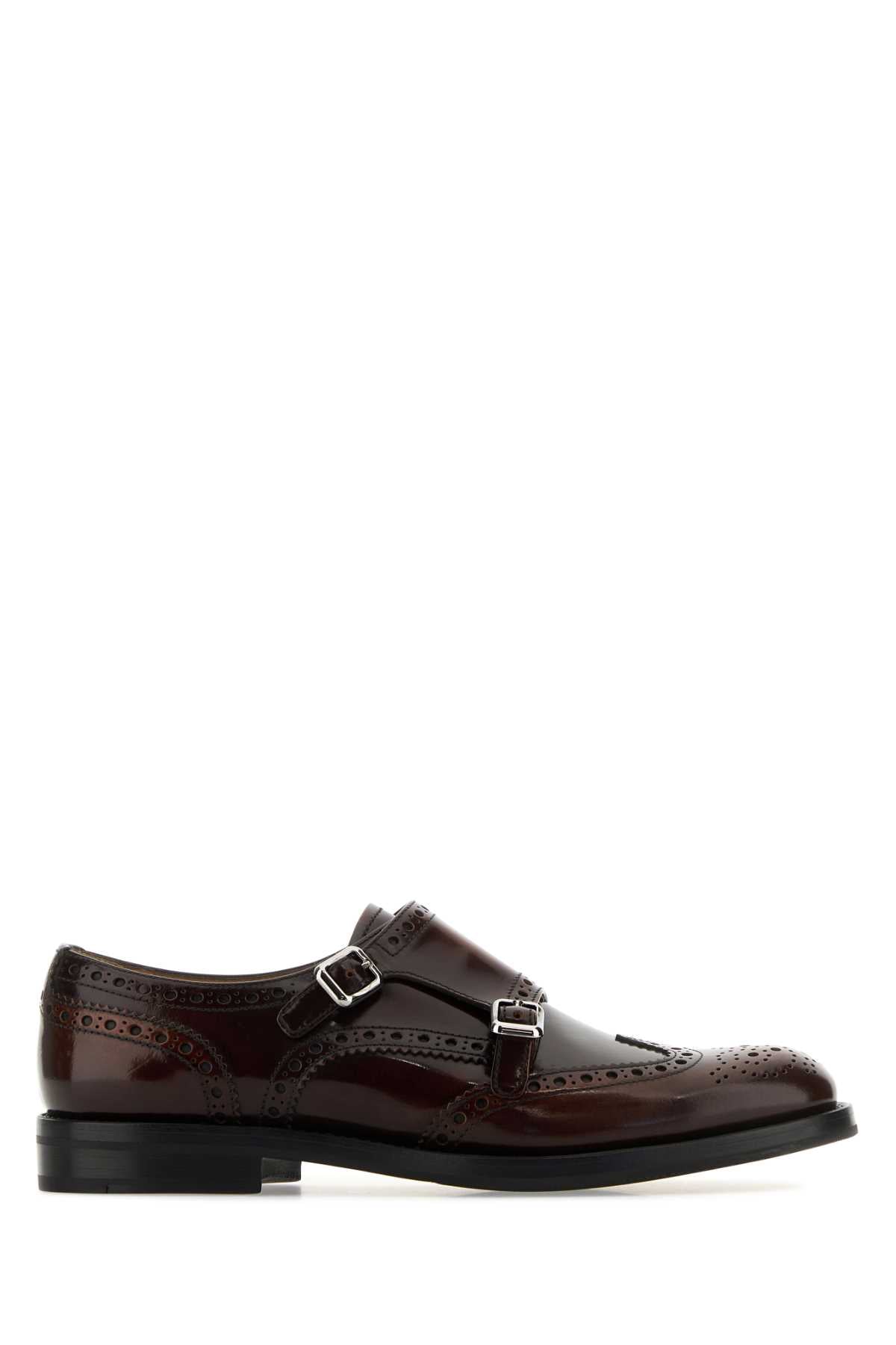 CHURCH'S Elegant Brown Leather Lace-Up Shoes