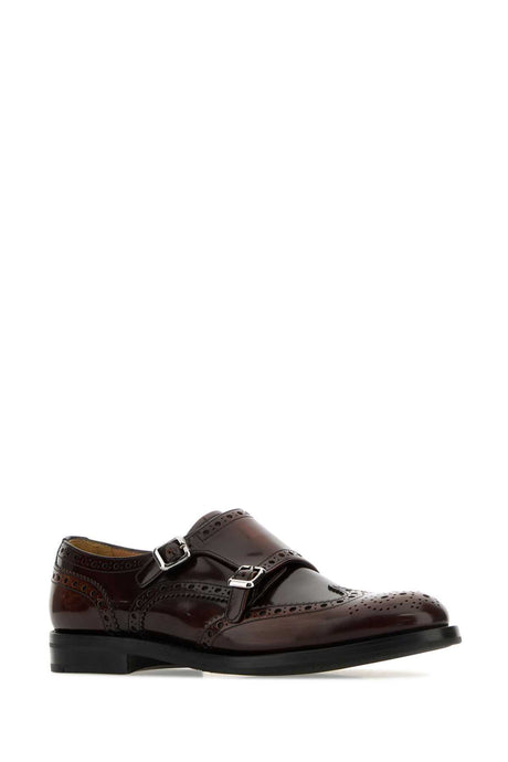 CHURCH'S Elegant Brown Leather Lace-Up Shoes