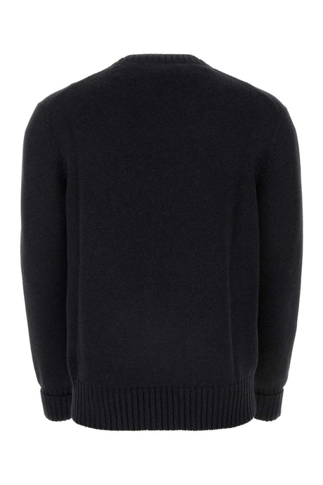 ALEXANDER MCQUEEN Charcoal Cotton Sweater for Men