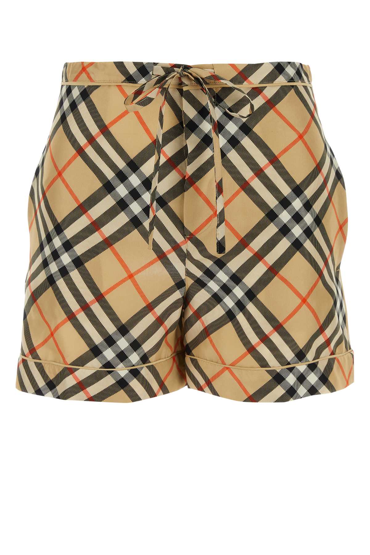 BURBERRY Silk Printed Shorts for Women